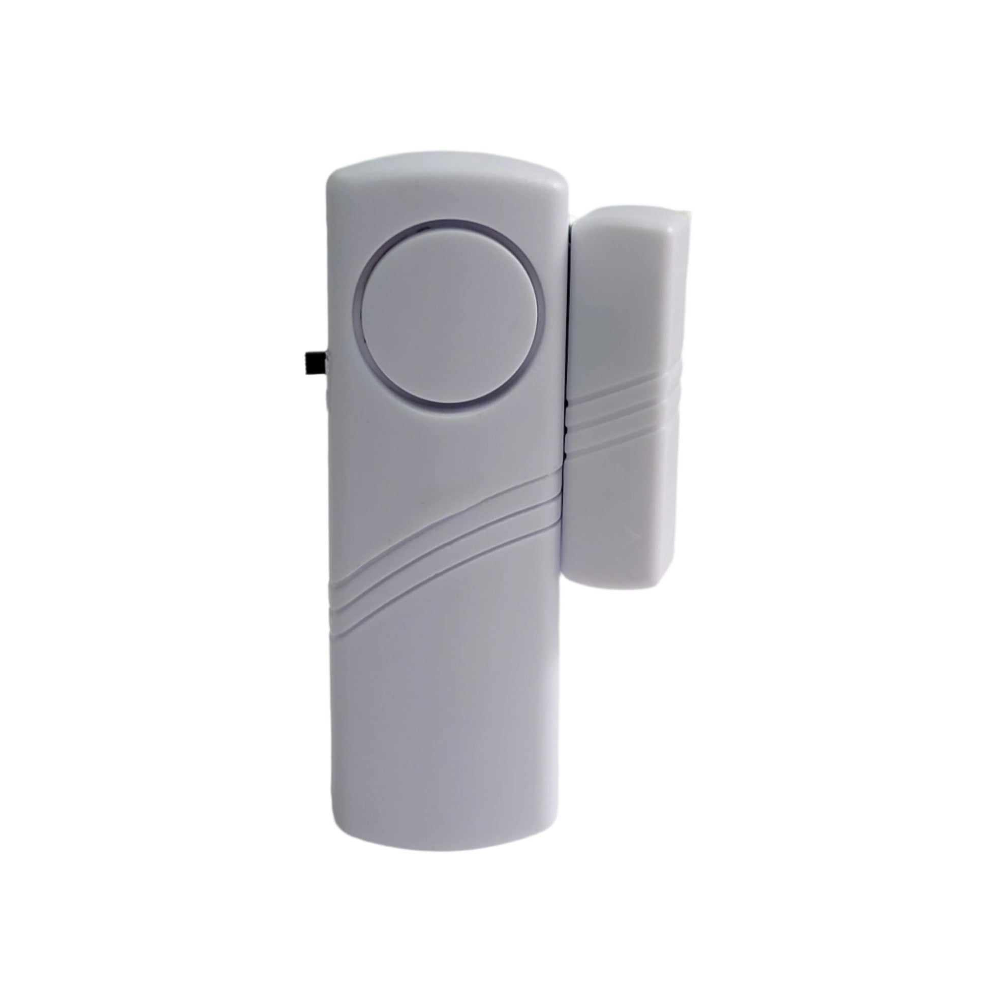 Battery-operated portable window alarm with loud siren for enhanced home security and quick installation.